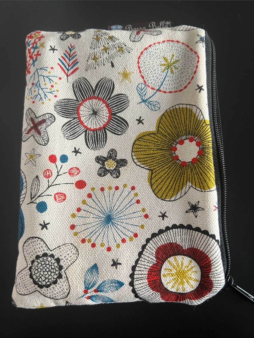 Borsa Bella Bloom Canvas Makeup Pouch